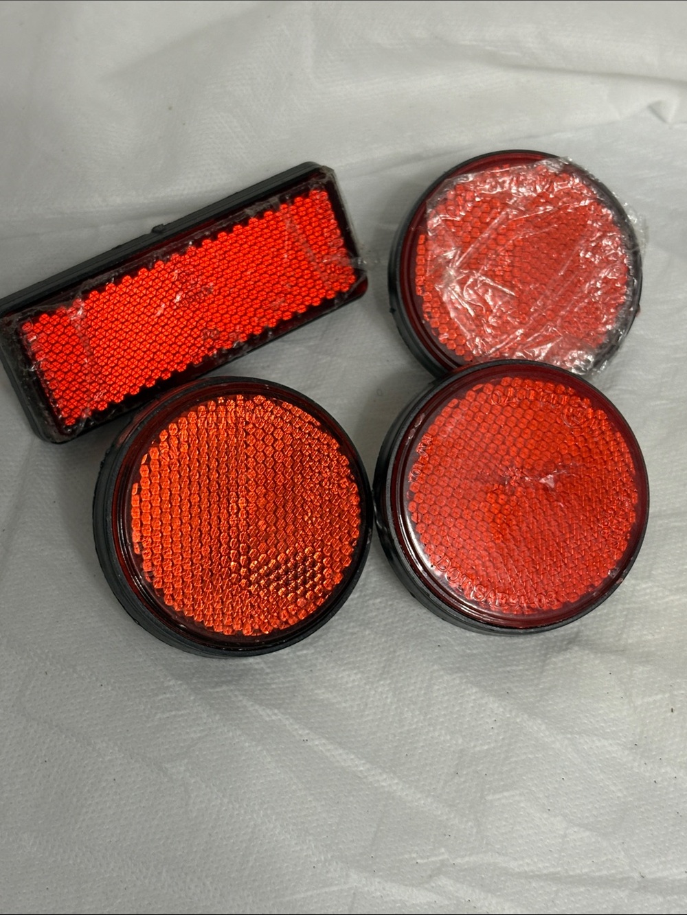 Red Bike/Trailer Reflector Set - 4 Pack